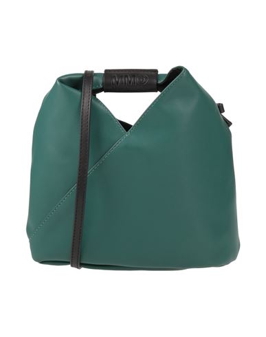 Mm6 Maison Margiela Woman Cross-body Bag Dark Green Size - Soft Leather