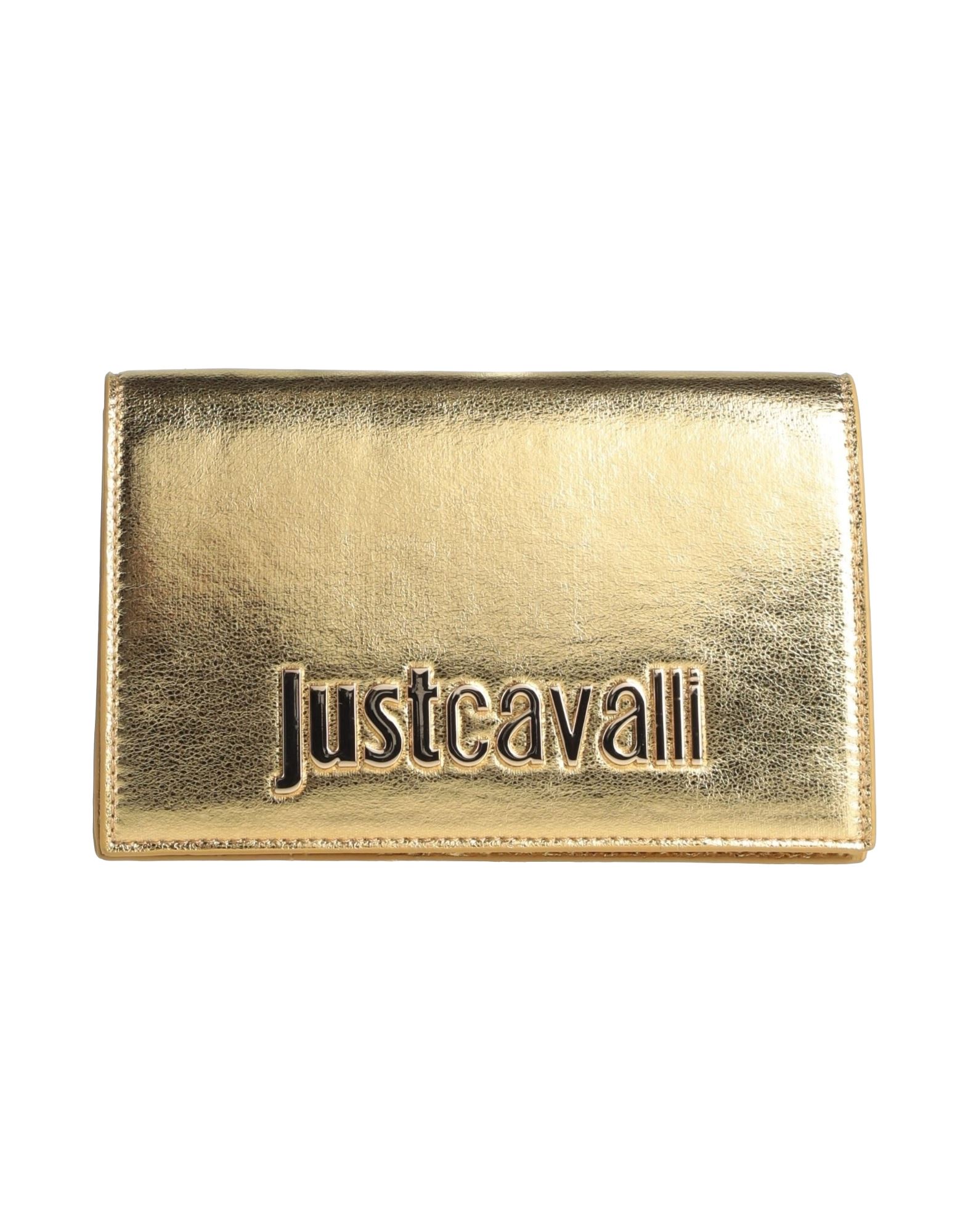 Just Cavalli Handbags In Gold