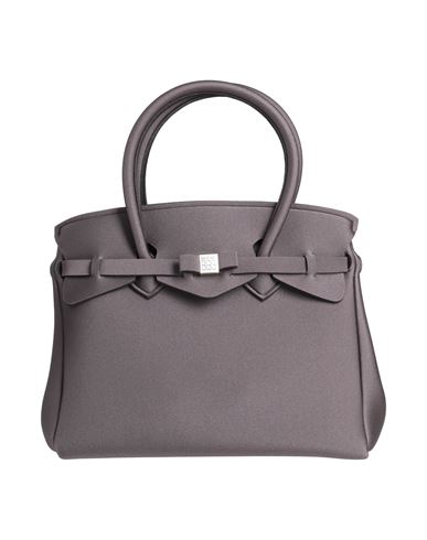 Save My Bag Woman Handbag Steel Grey Size - Peek (polyether - Ether - Ketone), Polyester, Elastane