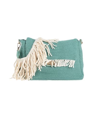 Woman Cross-body bag Turquoise Size - Textile fibers