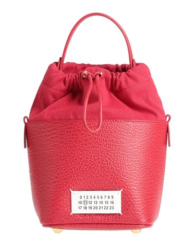 Maison Margiela Woman Handbag Red Size - Cow Leather, Cotton, Polyester, Brass, Zinc In Red