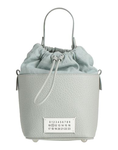 Maison Margiela Woman Handbag Sky Blue Size - Cow Leather, Cotton, Polyester, Brass, Zinc