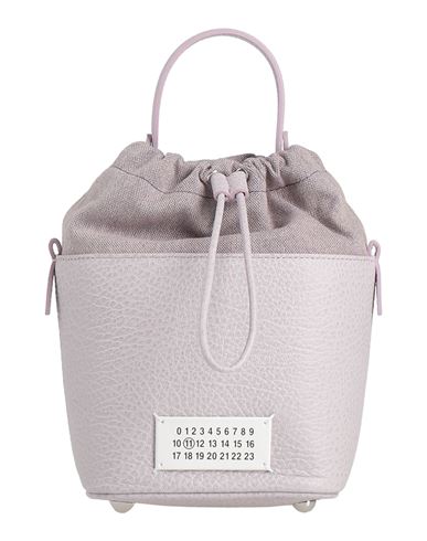 Maison Margiela Woman Handbag Lilac Size - Cow Leather, Cotton, Polyester, Brass, Zinc In Purple