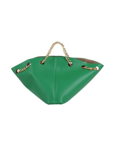 Woman Handbag Green Size - Polyurethane, Polyester, Zinc