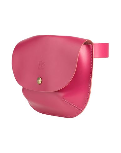 Il Bisonte Woman Belt Bag Magenta Size - Soft Leather In Magenta