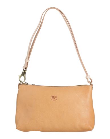 Il Bisonte Woman Shoulder Bag Apricot Size - Cowhide In Orange