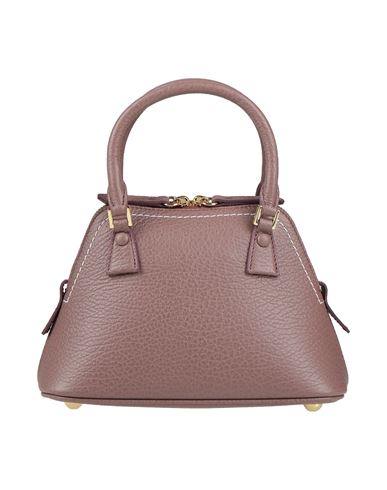 Maison Margiela Woman Handbag Mauve Size - Soft Leather, Textile Fibers In Purple