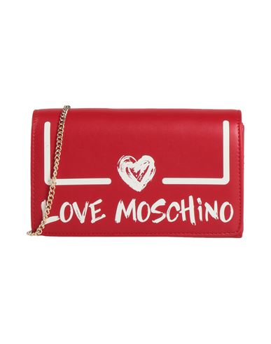 Moschino red velvet discount bag