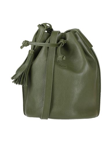 Il Bisonte Woman Cross-body Bag Military Green Size - Leather In Green