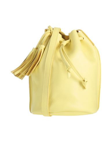 Il Bisonte Woman Cross-body Bag Pastel Yellow Size - Soft Leather In Yellow