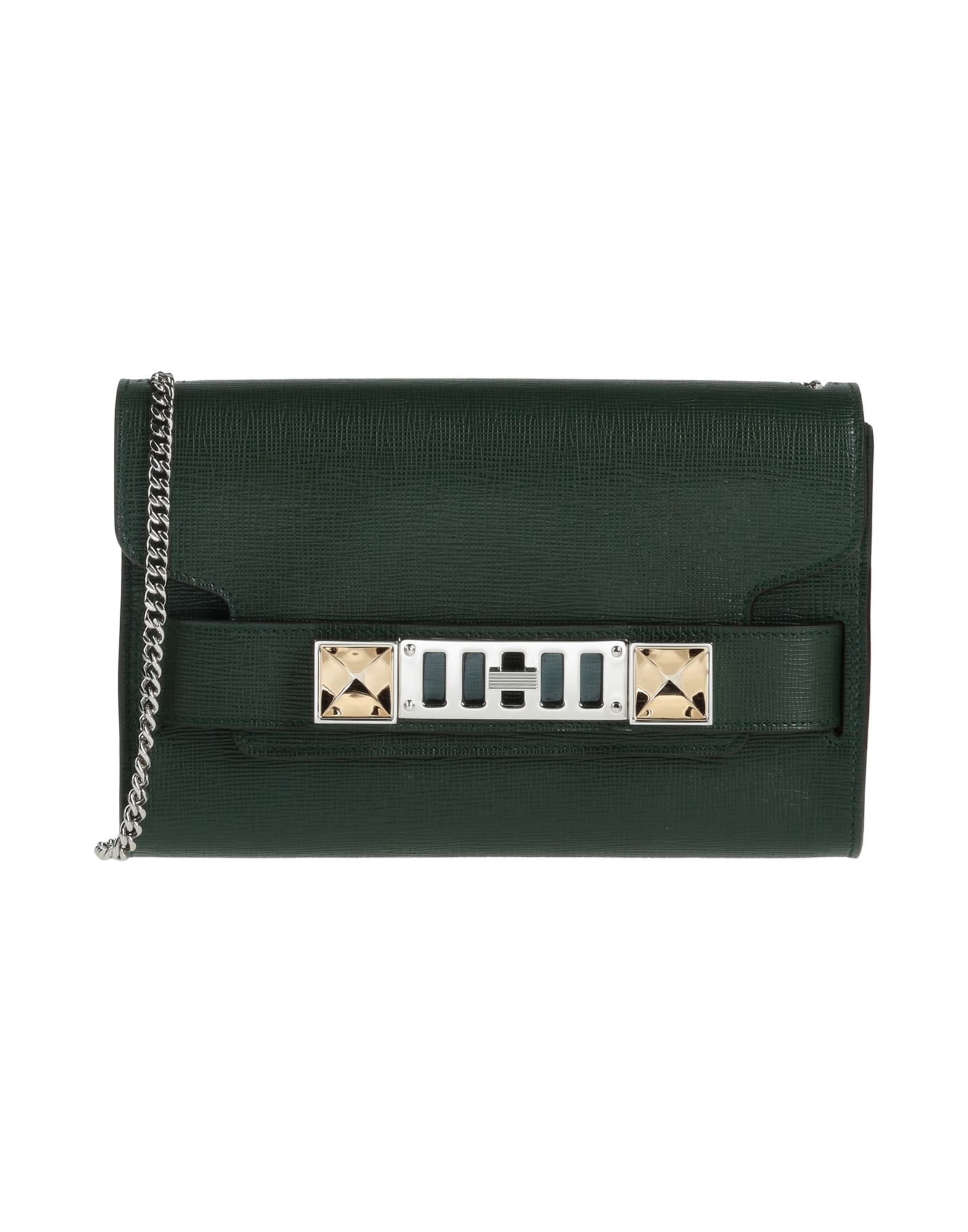 Proenza Schouler Ps11 Linosa Clutch In Dark Green