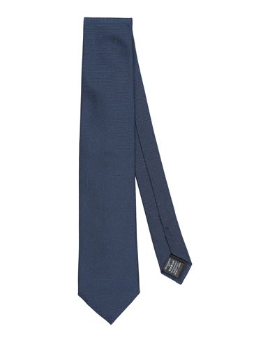 Shop Dunhill Man Ties & Bow Ties Navy Blue Size - Mulberry Silk