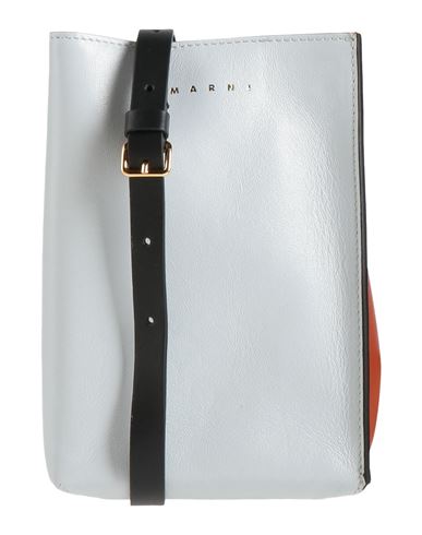 Marni Woman Cross-body Bag Light Grey Size - Bovine Leather, Brass In Grey