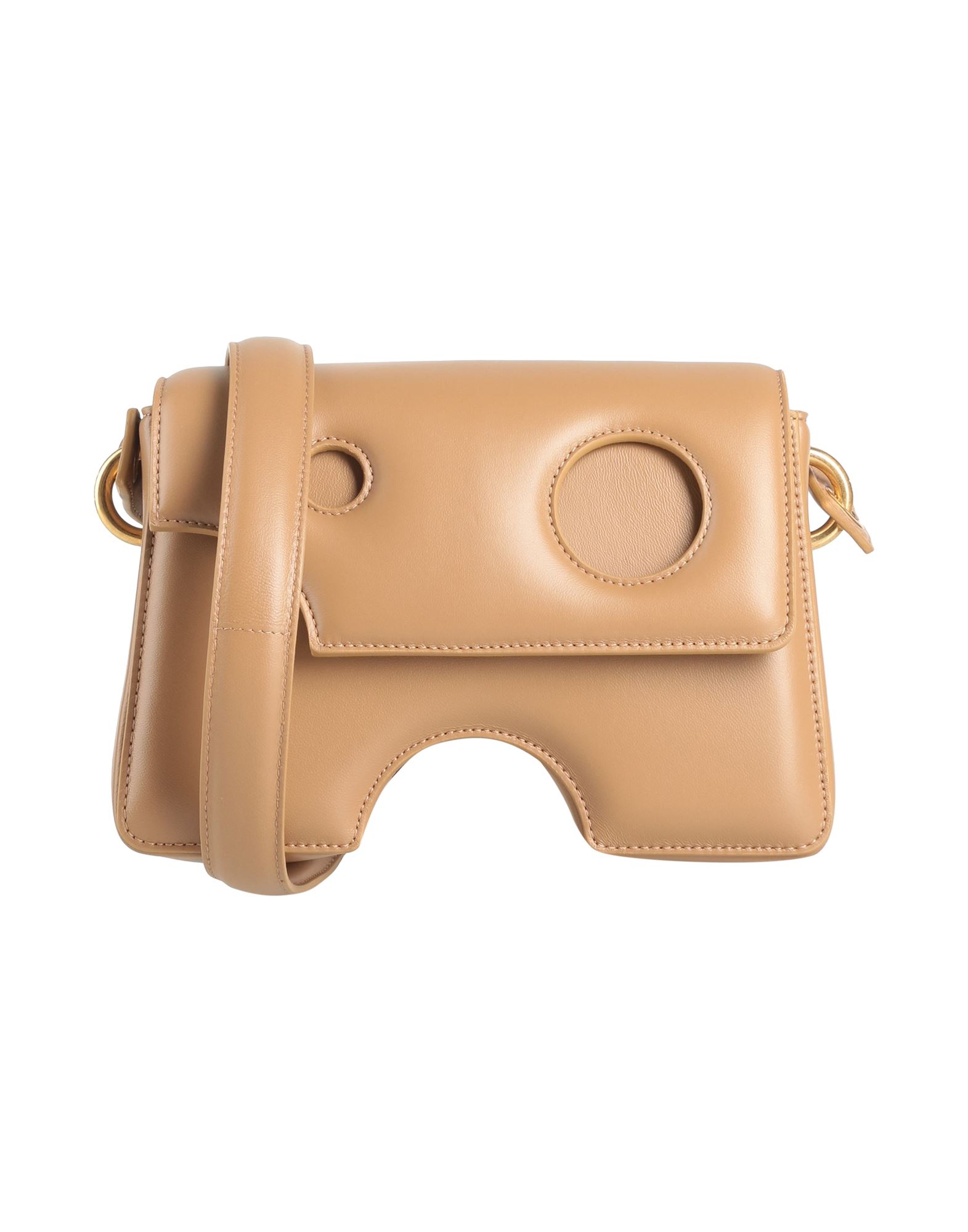 Off-white Woman Cross-body Bag Camel Size - Soft Leather