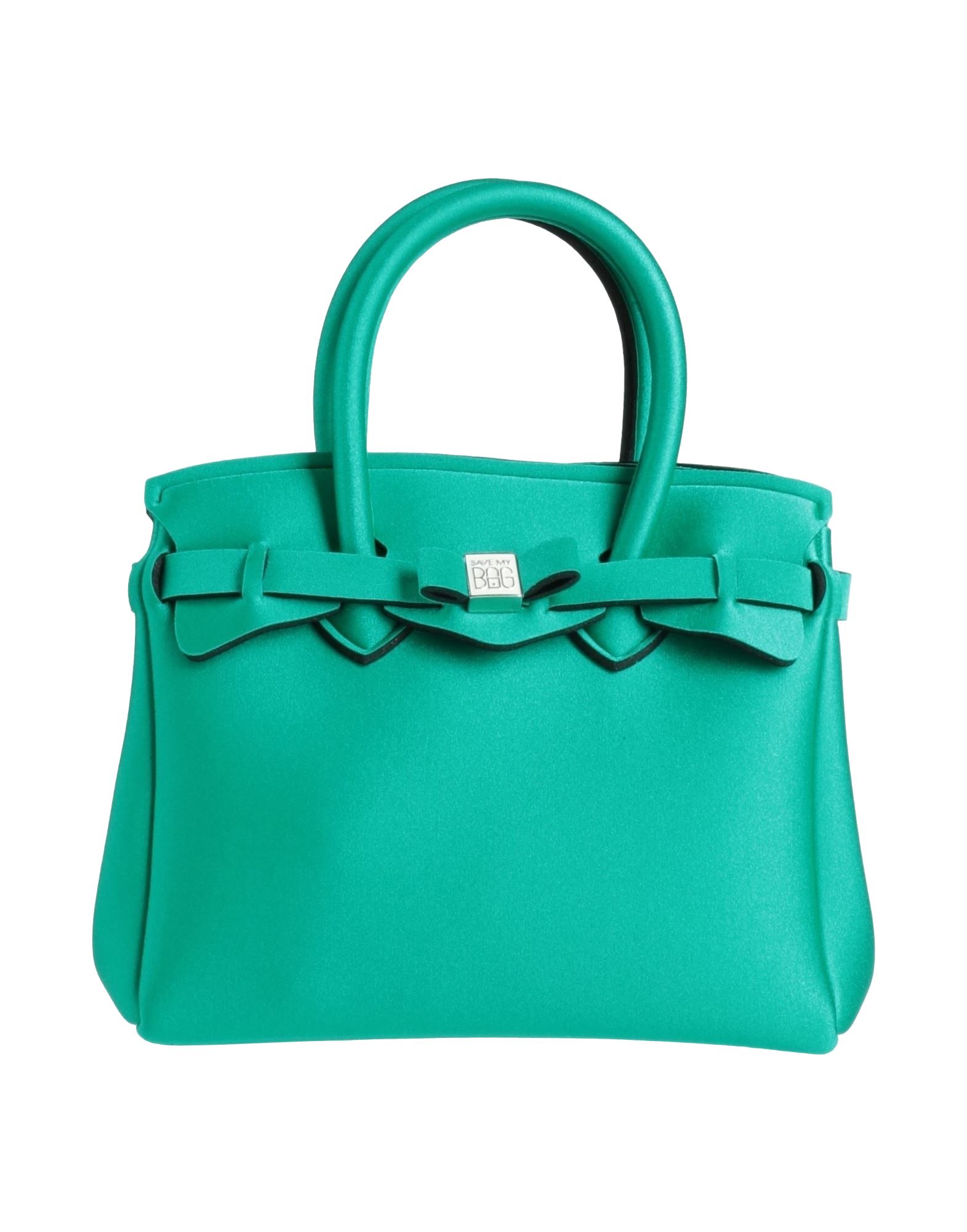 Shop Save My Bag Woman Handbag Green Size - Peek (polyether - Ether - Ketone), Polyamide, Elastane