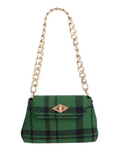 Ballantyne Woman Handbag Green Size - Virgin Wool, Cashmere, Calfskin