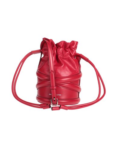 Shop Alexander Mcqueen Woman Cross-body Bag Red Size - Soft Leather