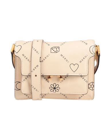 Marni Woman Cross-body Bag Beige Size - Bovine Leather, Brass, Steel