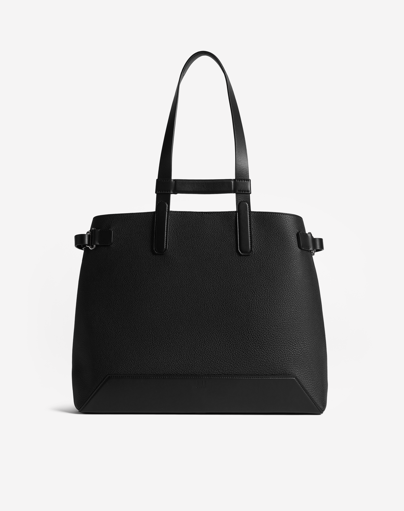 Dunhill Leather Harness Tote Bag In Black