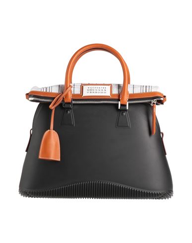 Maison Margiela Woman Handbag Black Size - Rubber, Bovine Leather, Cotton, Polyester, Zinc
