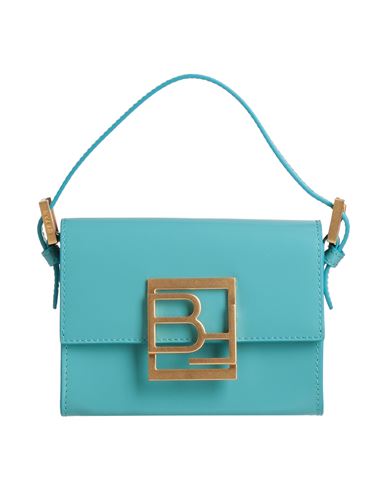 Shop By Far Woman Handbag Turquoise Size - Bovine Leather In Blue