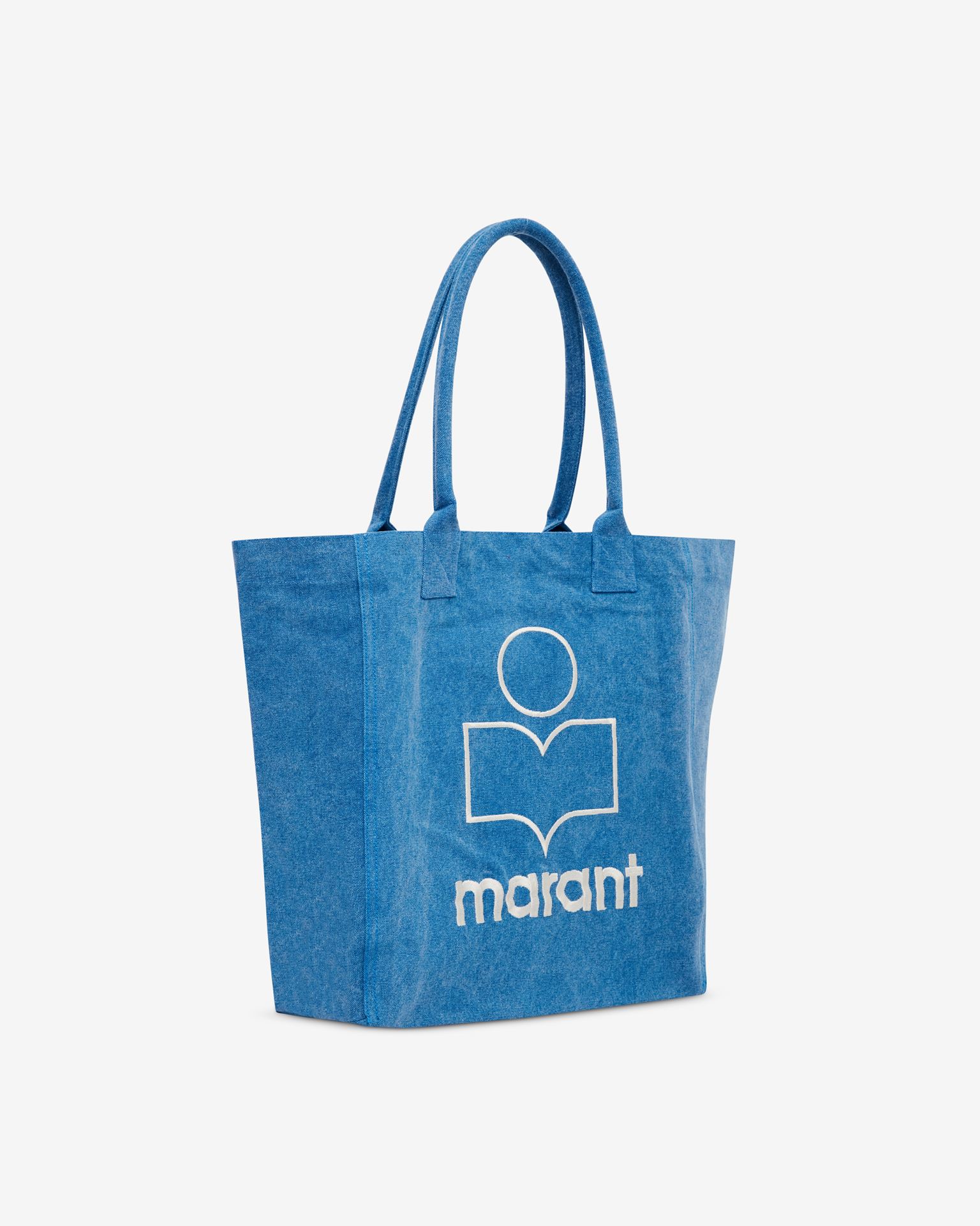 Shop Isabel Marant Yenky Logo Tote Bag In Blue