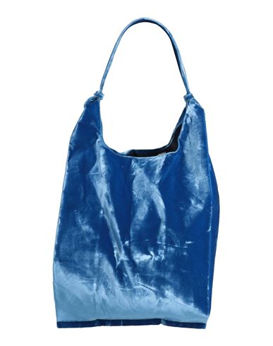 Anita Bilardi Woman Shoulder Bag Azure Size - Polyester, Rubber In Blue