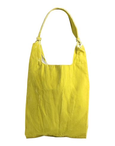 Anita Bilardi Woman Shoulder Bag Acid Green Size - Polyester, Rubber