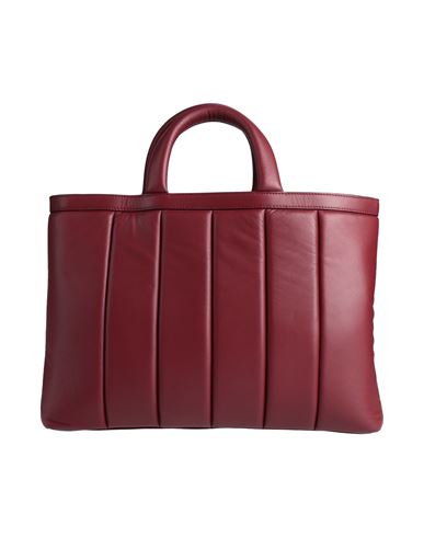 Woman Handbag Burgundy Size - Soft Leather