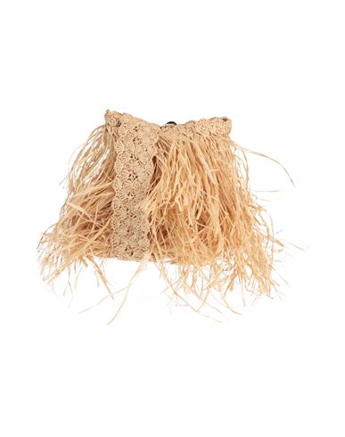 Made For A Woman Woman Cross-body Bag Beige Size - Straw
