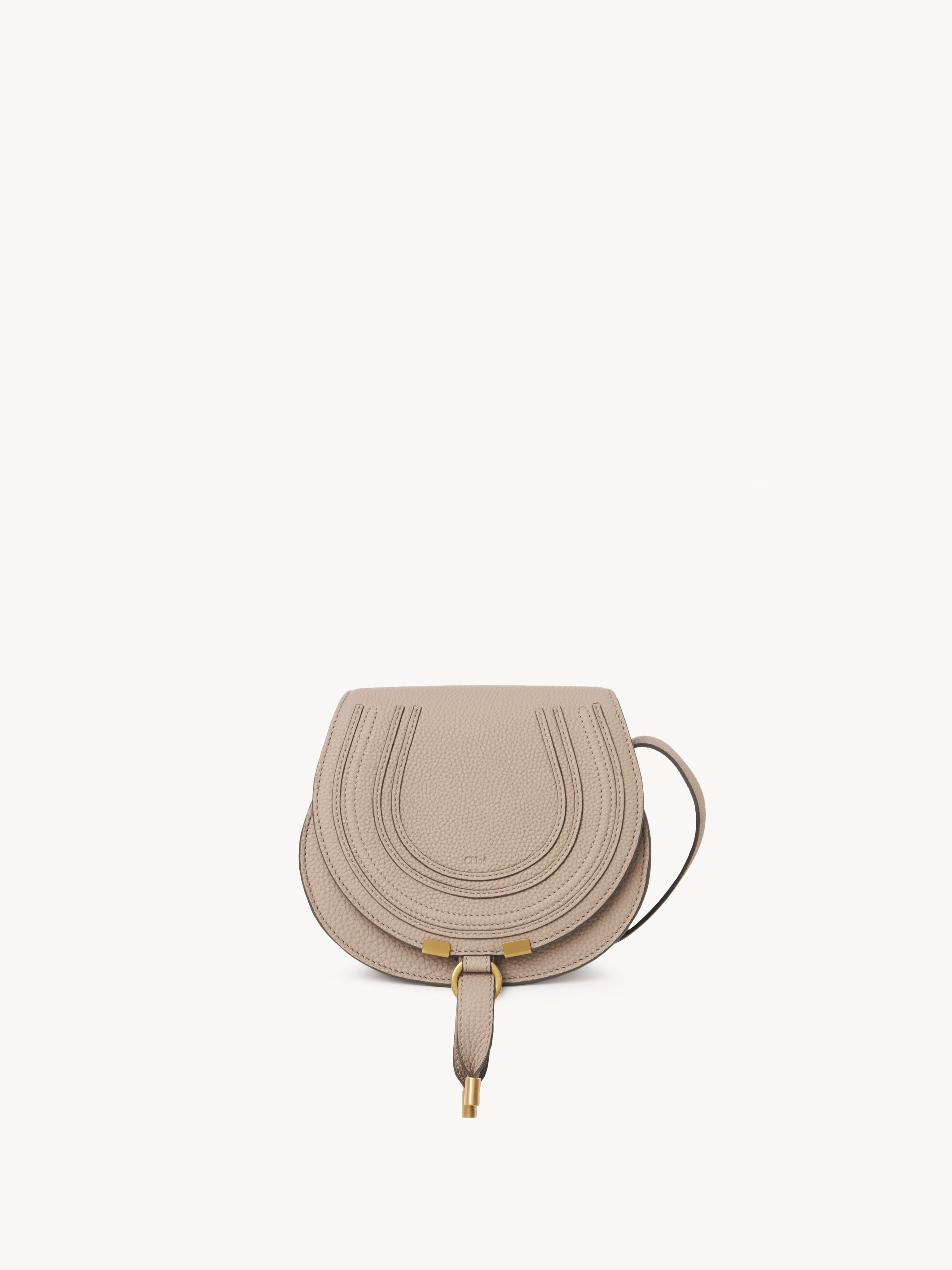 Chloé Marcie Small Saddle Bag In Brun