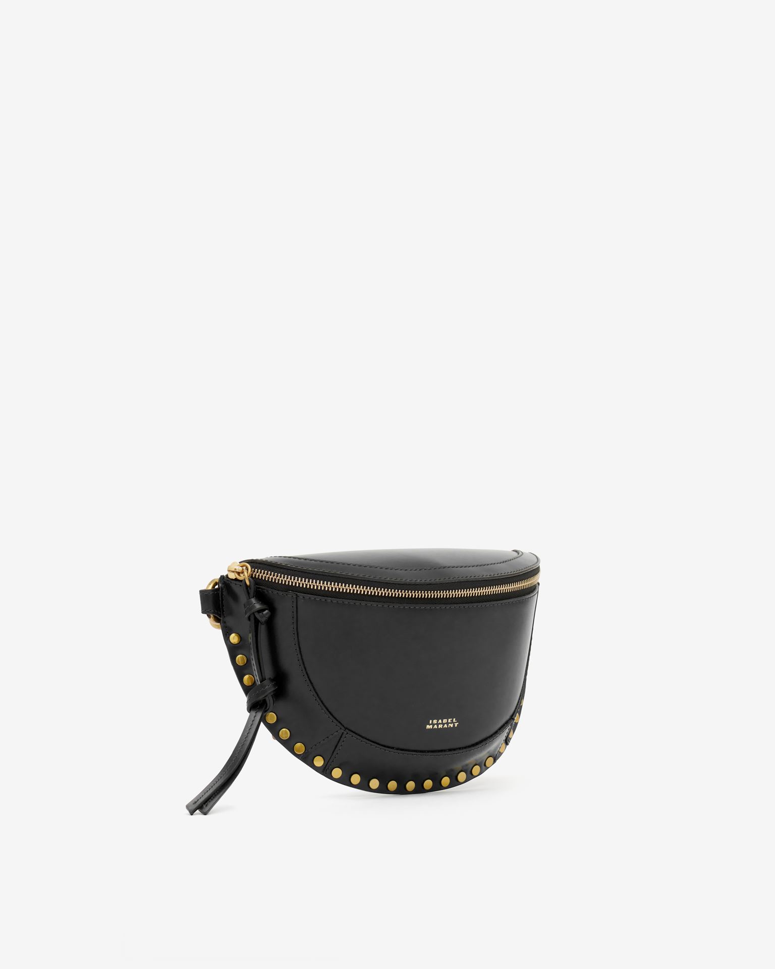 Shop Isabel Marant Skano Leather Belt Bag In Black