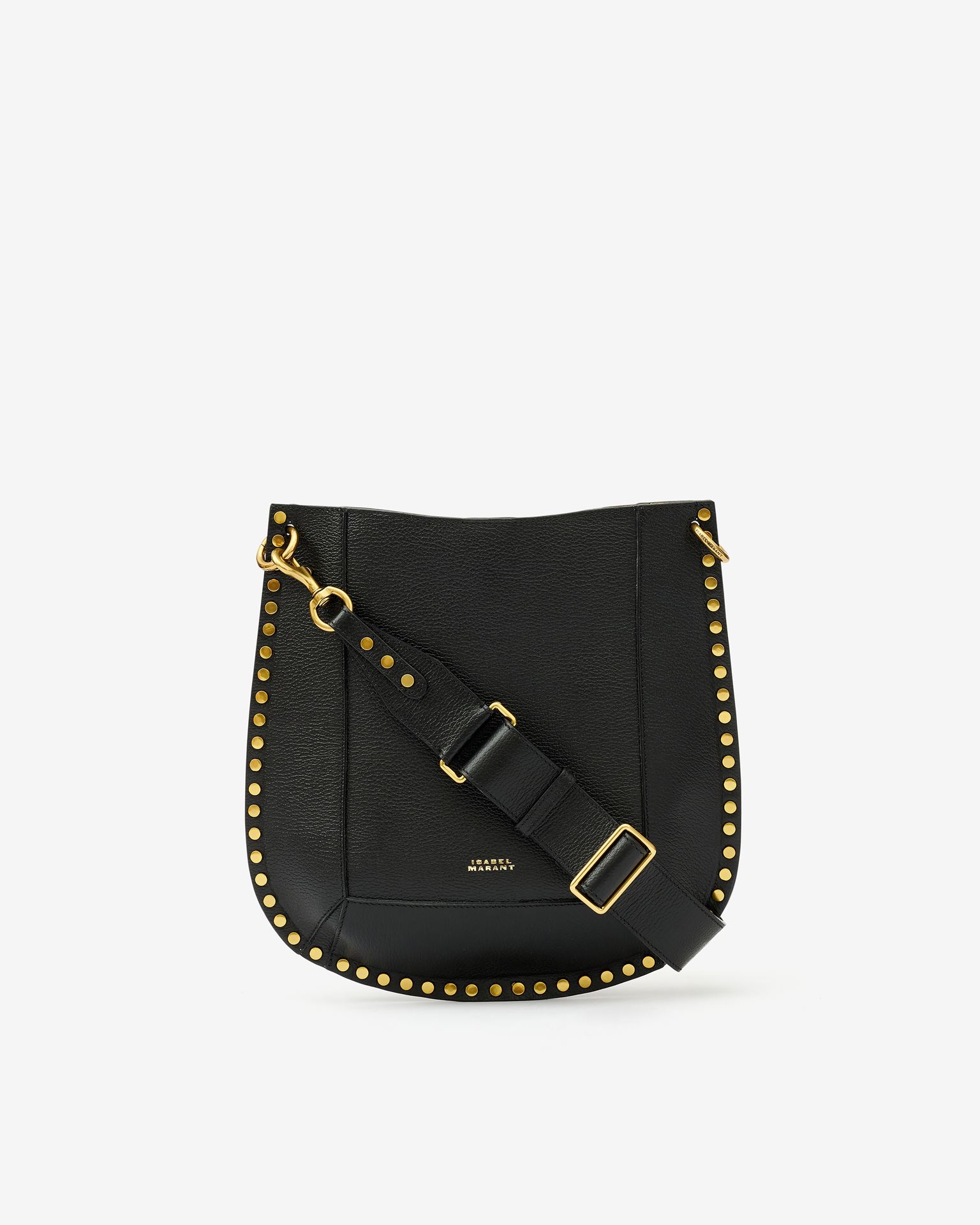 Isabel Marant, Oskan Grained Leather Shoulder Bag - Women - Black