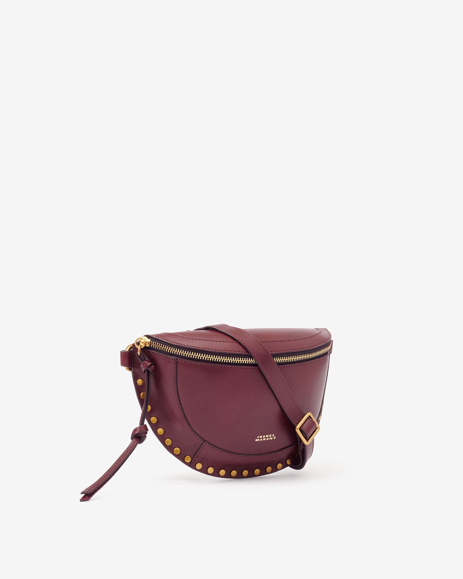 Shop Isabel Marant Skano Leather Belt Bag In Red