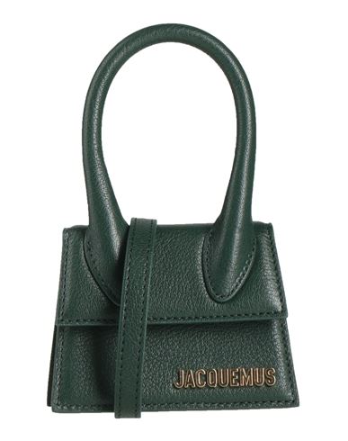 Jacquemus Woman Handbag Dark Green Size - Soft Leather