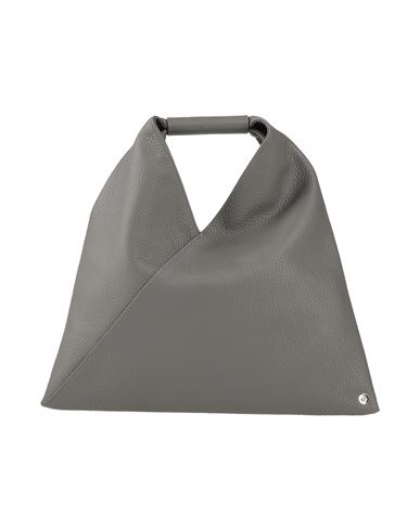 Mm6 Maison Margiela Woman Handbag Grey Size - Bovine Leather, Copper