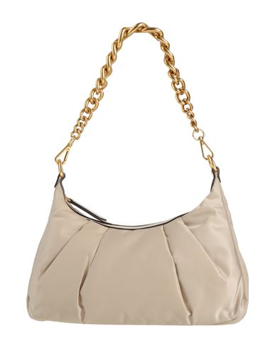 Gianni Chiarini Woman Shoulder Bag Beige Size - Soft Leather, Textile Fibers