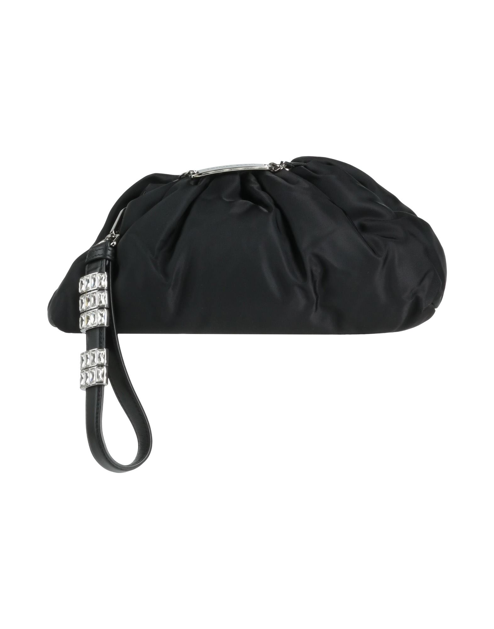Shop Philipp Plein Woman Handbag Black Size - Nylon, Calfskin