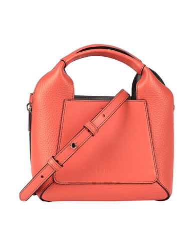 Furla Woman Handbag Orange Size - Soft Leather