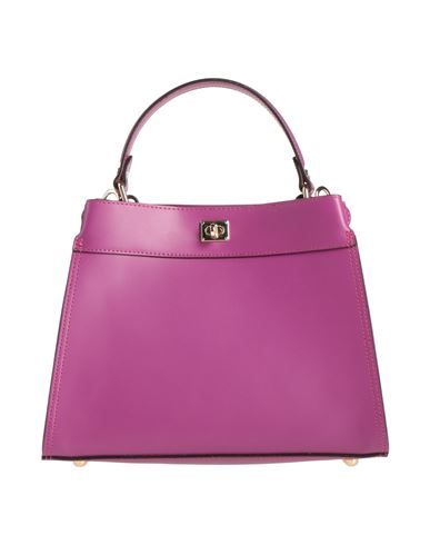 Gianni Notaro Woman Handbag Mauve Size - Calfskin In Purple
