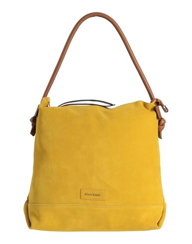 Gianni Notaro Woman Shoulder Bag Ocher Size - Calfskin In Yellow