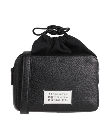 Maison Margiela Woman Cross-body Bag Black Size - Soft Leather, Textile Fibers