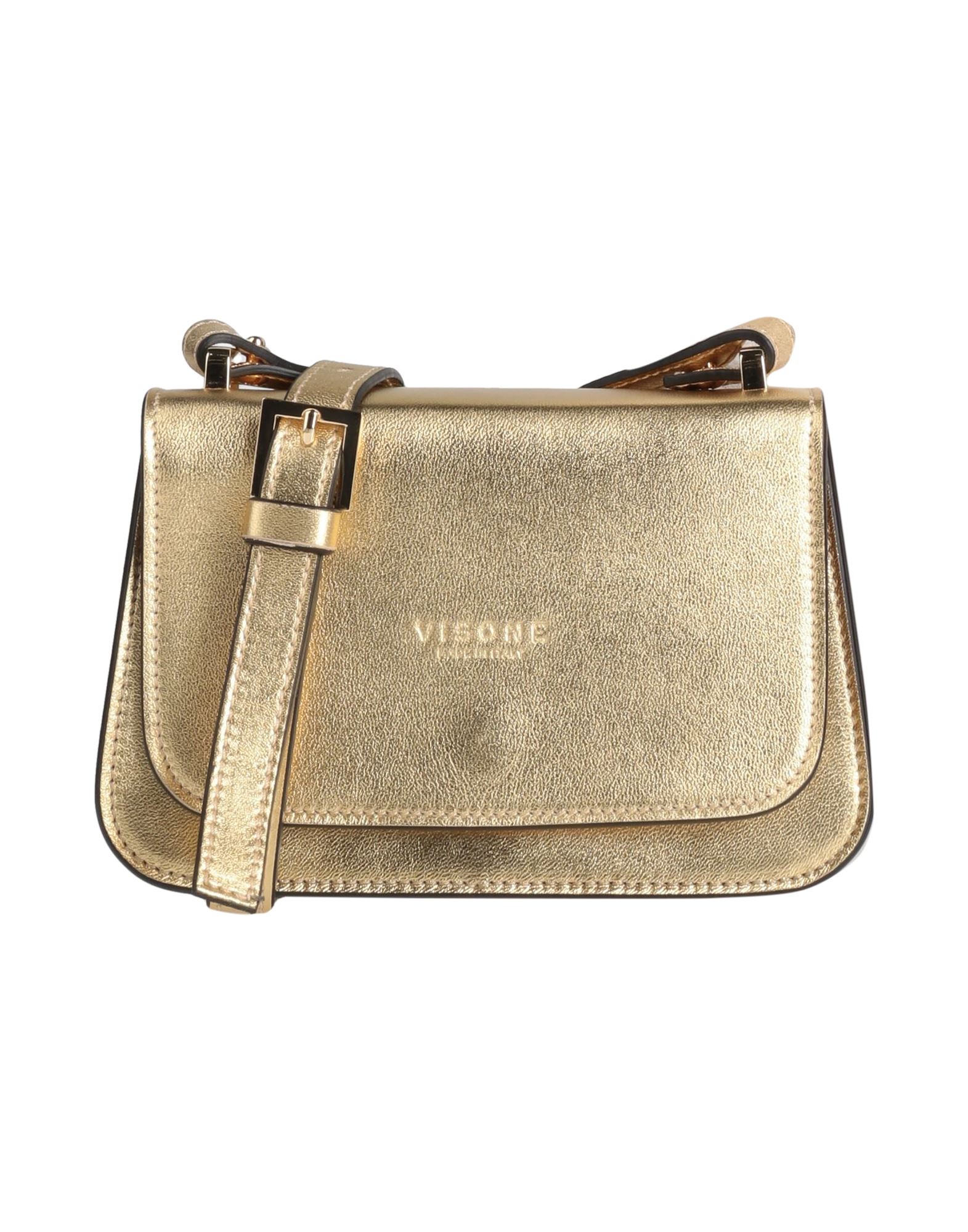 Visone Handbags In Gold