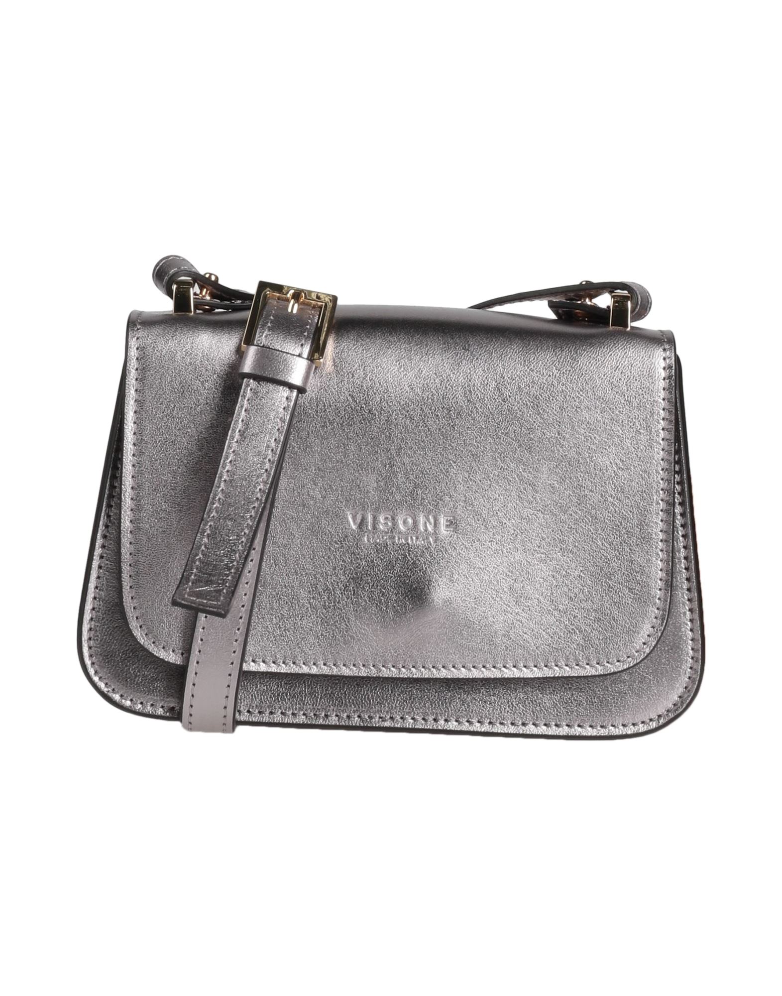 Visone Handbags In Silver