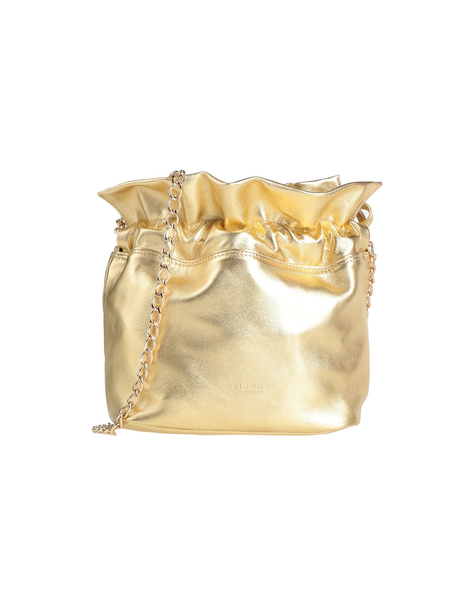 Visone Handbags In Gold