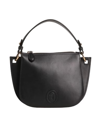 Trussardi Woman Handbag Black Size - Bovine Leather