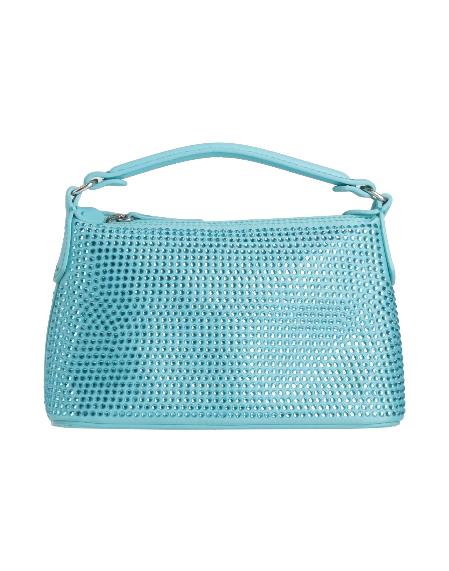 Liu •jo Woman Handbag Sky Blue Size - Soft Leather, Textile Fibers