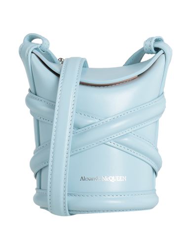 Alexander Mcqueen Woman Cross-body Bag Sky Blue Size - Soft Leather