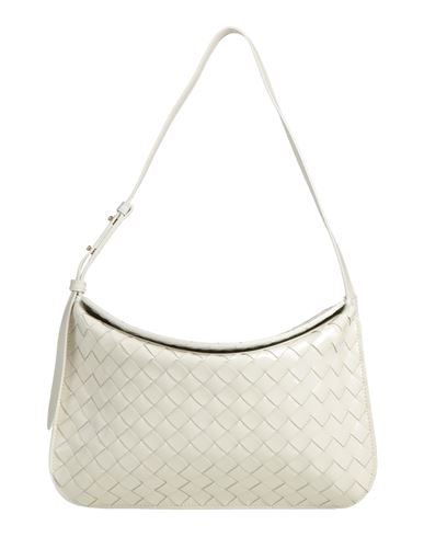 Bottega Veneta Woman Shoulder Bag Off White Size - Soft Leather In Neutral