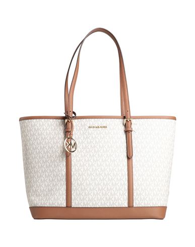 Michael Michael Kors Woman Shoulder Bag Off White Size - Textile Fibers